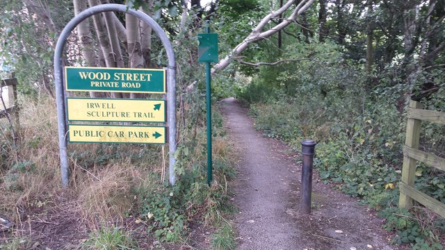 Entrance to Outwood Trail from Wood Street