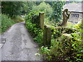 Disused stile on the lane to Turley Holes, Mytholmroyd