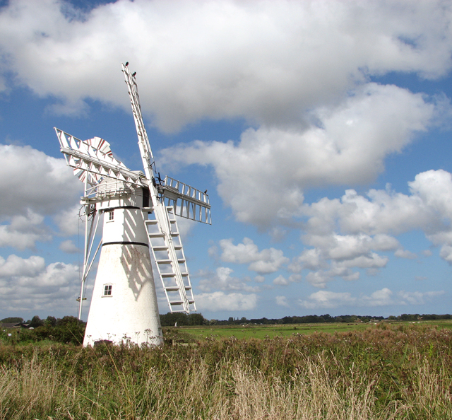 Thurne Dyke drainage windpump © Evelyn Simak :: Geograph Britain and ...