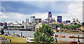 City of London from south of Tower Bridge, 1998