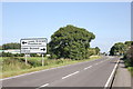 The A548 (Prestatyn Road) approaching Gronant