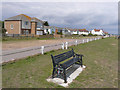 Memorial bench, Coast Road