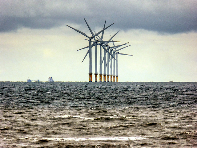 Wind Turbines at Burbo Bank, Liverpool Bay