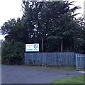 Entrance to Corby athletic track