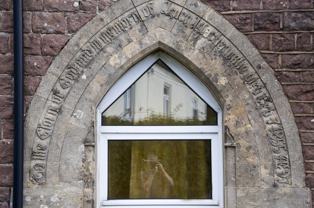 Inscription around a window