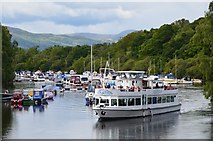 NS3982 : Cruise boat on the River Leven, Balloch by Jim Barton