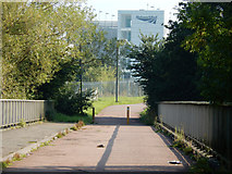 SP8338 : Footbridge to Central Milton Keynes by Stephen McKay