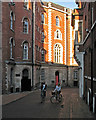 Cycling up Broadway on a September evening