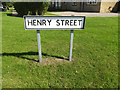 Henry Street sign