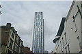 View of Spitalfields Tower from Wentworth Street