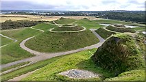 NZ2377 : View from top of Northumberlandia by Chris Morgan