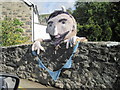 "Yarn-bombing" on the bridge at Llwyngwril