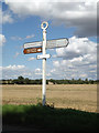 TM1364 : Roadsign on Station Road by Geographer