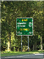 Roadsign on the A140 Ipswich Road