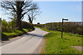 Road junction near Birdham Pool