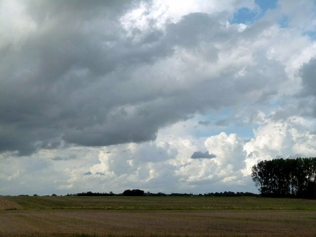 Stormy sky over the fens