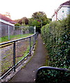 Path on the east side of Pillmawr Road, Malpas, Newport