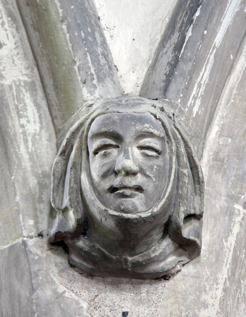 St Catherine, Litlington - Label head