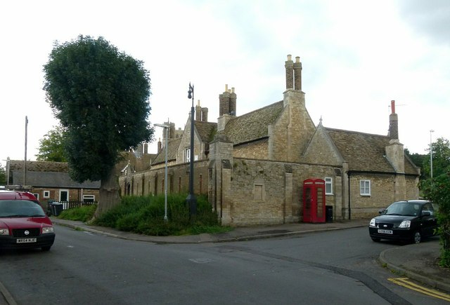 Rear of the almshouses