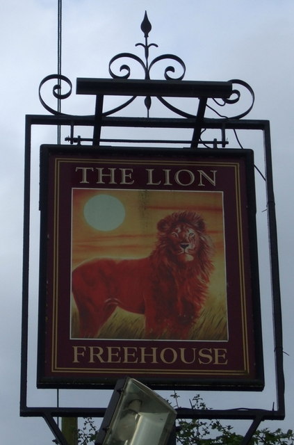 Sign for the Lion, Grinstead Hill