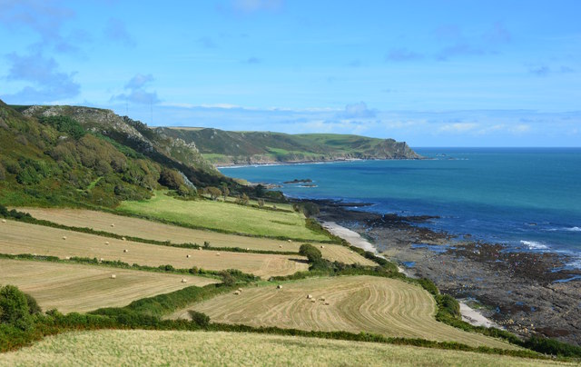 Coastal farmland by Hine Hill, Devon