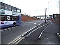 SE3133 : York Road cycle lane by Stephen Craven