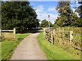 Path to the Car Park at Sudbury Hall