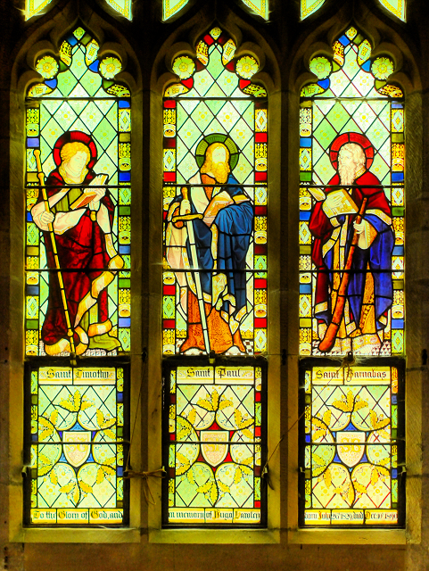 Stained Glass Window, St Timothy, St Paul and St Barnabas, All Saints' Church