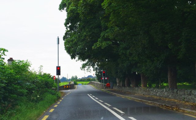 R941 road approaching the bridge over the River Blackwater, near Kells, Co. Meath