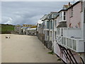 Houses on Porthmeor Beach St Ives