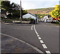 Junction at the edge of central  Blaenavon