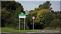 Heather sign and church