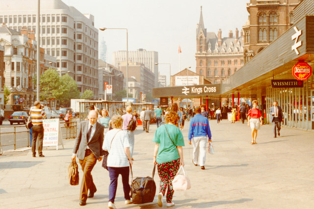 King's Cross and St Pancras, 1989: westward on Euston Road