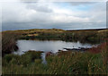 SK0794 : Pond on Shelf Moor by Stephen Burton