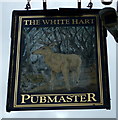 Sign for the White Hart, Saxmundham