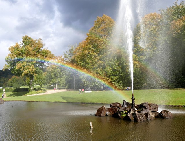 Double rainbow in the Emperor Fountain