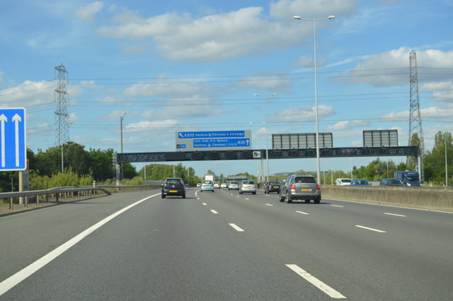 M25, clockwise © N Chadwick :: Geograph Britain and Ireland