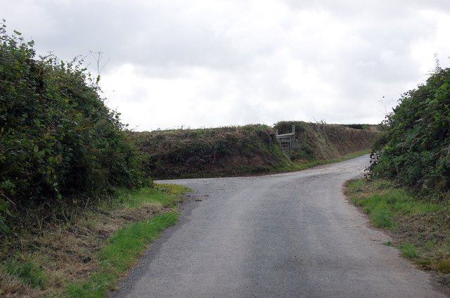 Lane junction to Gooseham