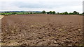 Ploughed-up stubble near Mickley