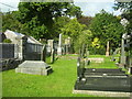 Graveyard of the old Congregational Chapel, Cliff Road, Laugharne