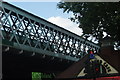 View of the railway bridge on Southwark Bridge Road