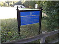 Brook Weald Cricket Club sign