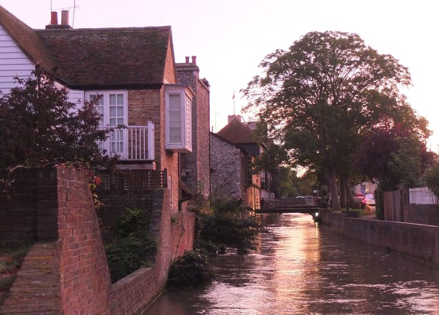 Evening on the Great Stour, Canterbury