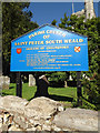 TQ5793 : St. Peter's Church sign by Geographer