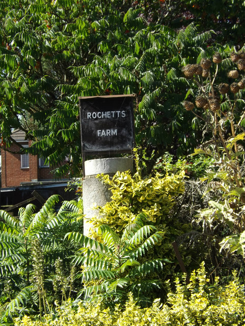 Rochetts Farm sign