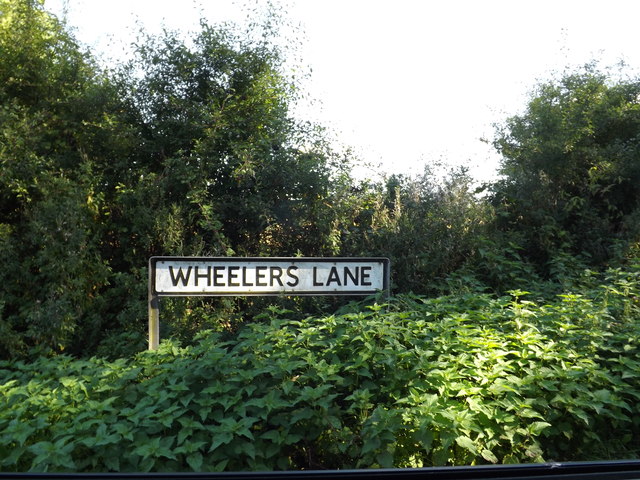 Wheelers Lane sign
