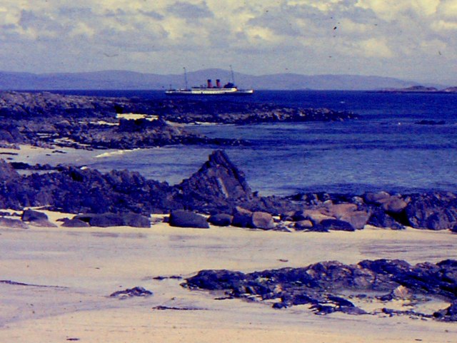 St Ronan's Bay with steamer King George V in view