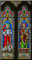 Stained glass window, St Helen