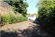 NS6958 : Road to Shuttle Row at the David Livingstone Centre by Billy McCrorie