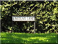 TQ5695 : Lincolns Lane sign by Geographer